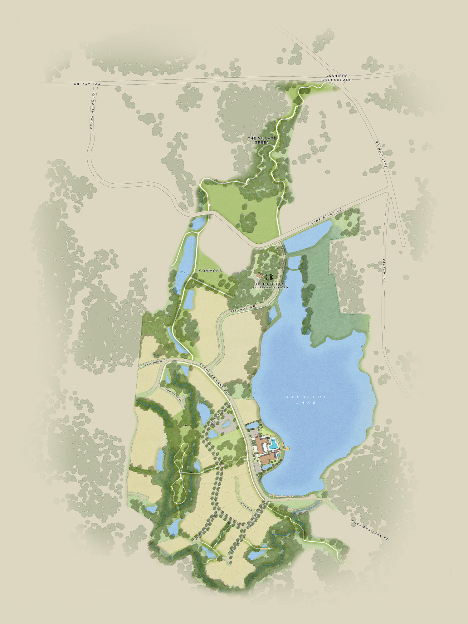 Amenities map pools