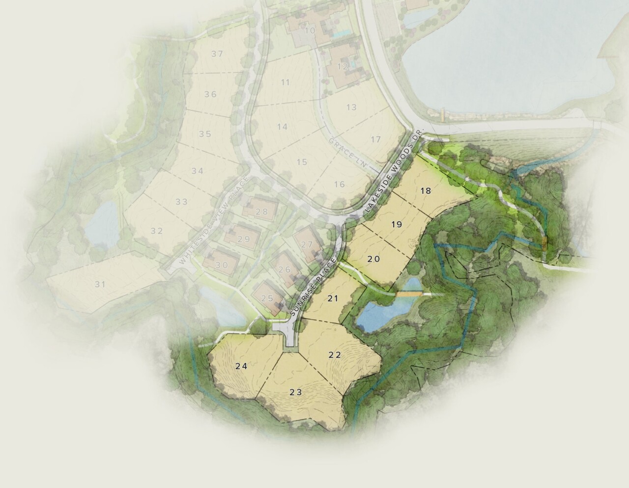 Homesite map pieces headwaters south