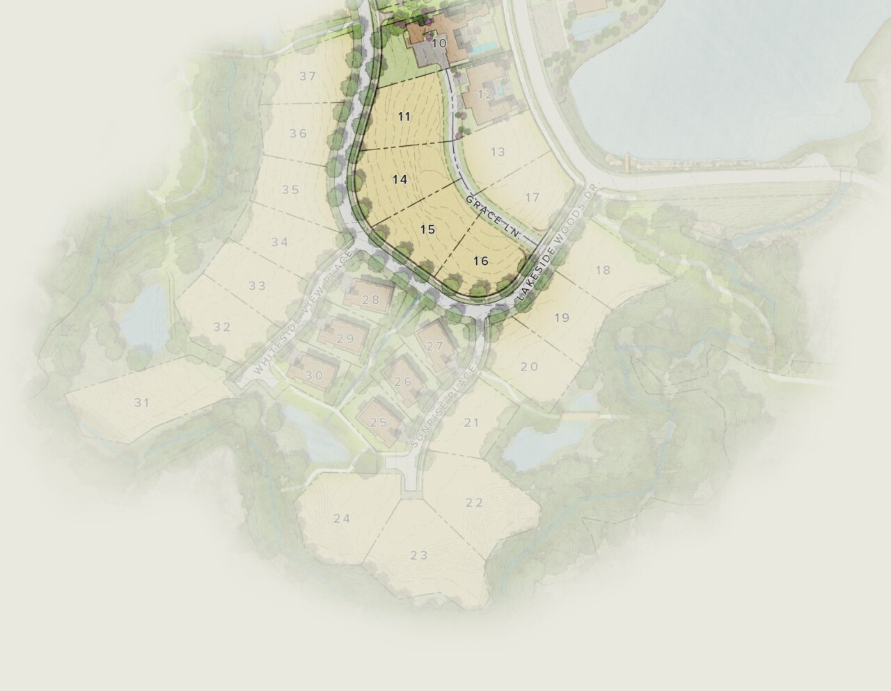 Homesite map pieces whiteside