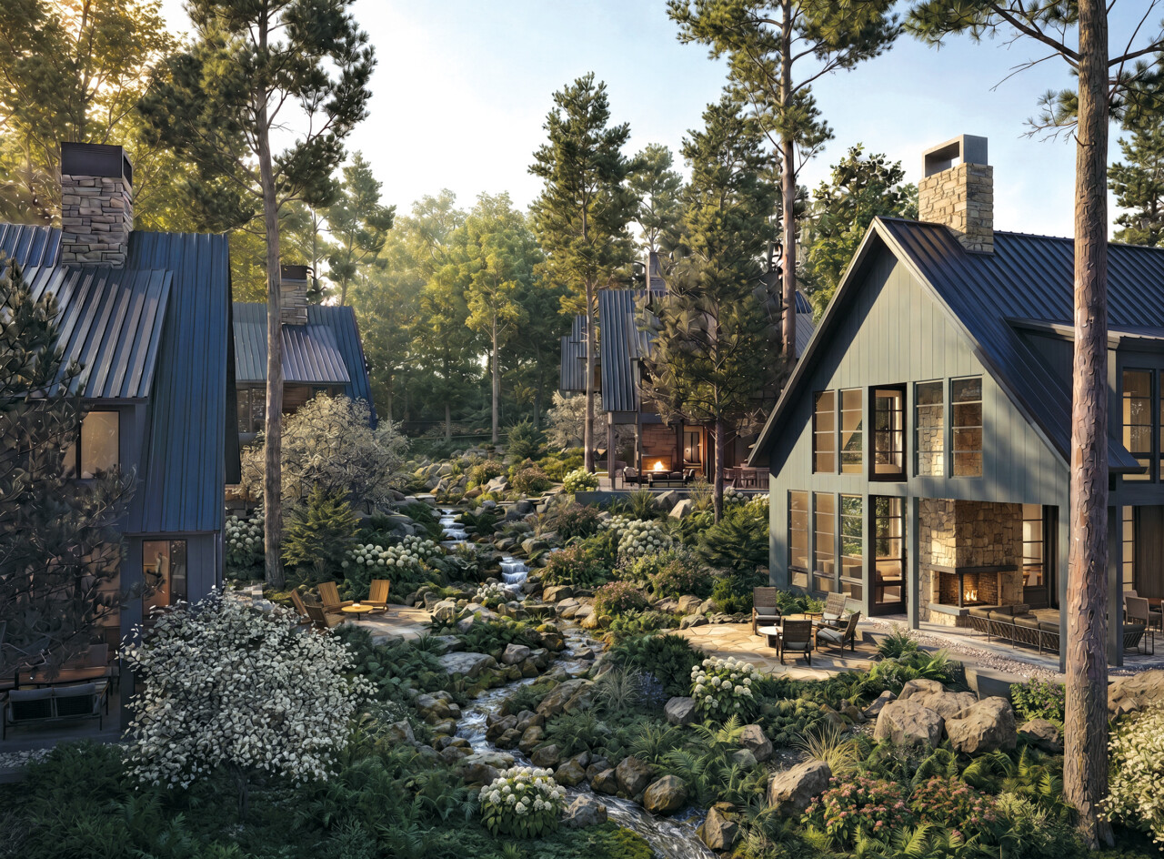 Cottage Cashiers Lake Stream